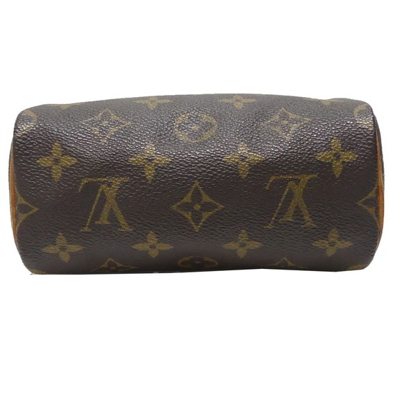 Louis Vuitton Monogram Mini Speedy Shoulder Bag Brown - Picture 5 of 10